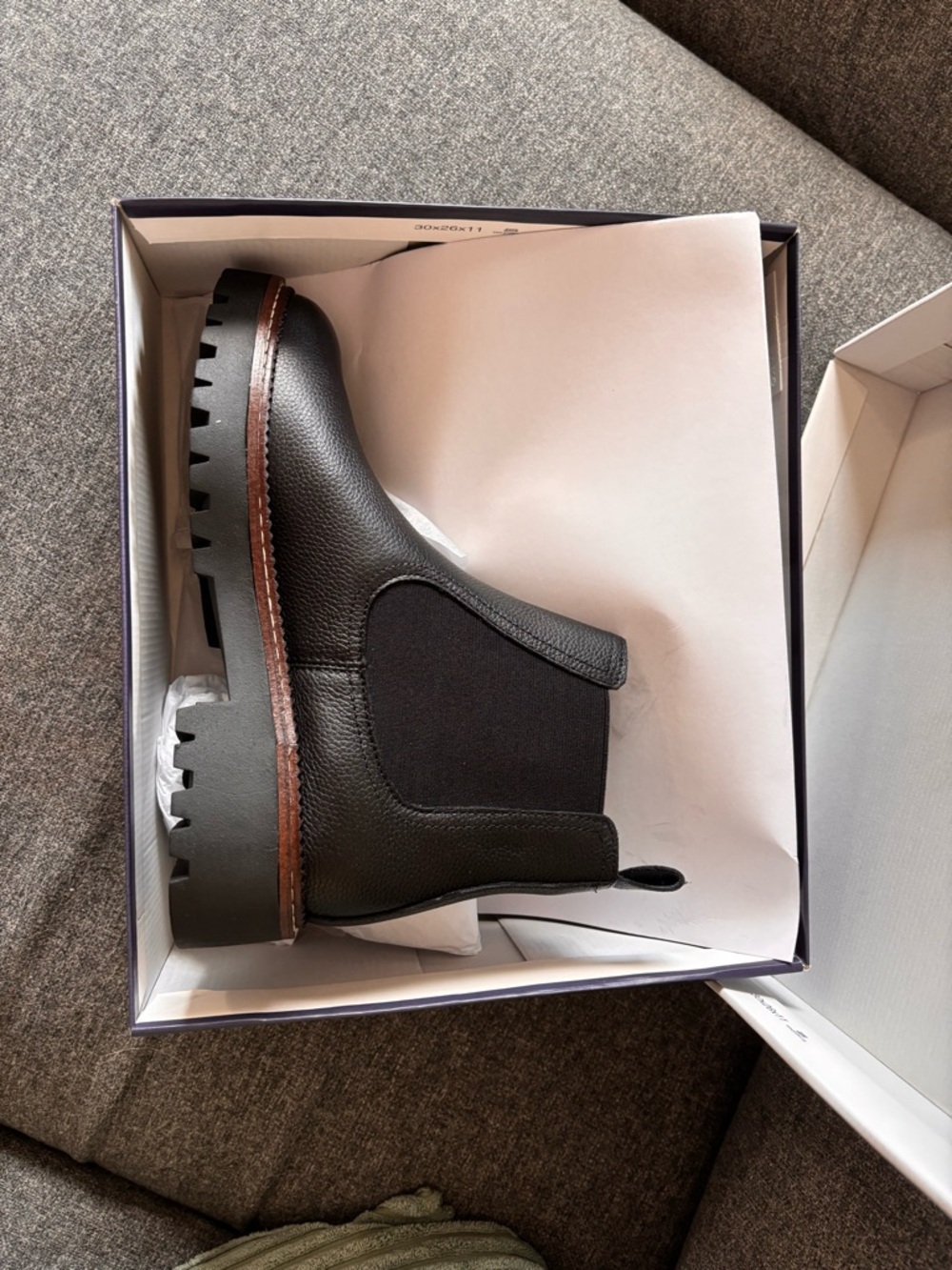 Caslon Black Chelsea Lug Sole Ankle Boots - Women - Picture 7 of 8